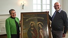 Der Restaurator hatte dieses Gemälde "Abschied Jesu" auf 10.000 Mark geschätzt. Aber stimmt das auch? | Bild: BR