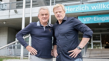 Sepp Maier (links) und Oliver Kahn. | Bild: BR/Markus Konvalin