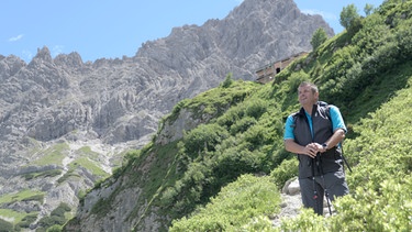 Christian K. Schaeffer in den Allgäuer Alpen. | Bild: BR/Maritim Film GmbH/Tom Forster