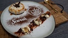 Dessert bei Sarah Konert (Das Fleisch / Blonde d´Aquitaine Rinder) in Bocholt (NRW). | Bild: BR/WDR