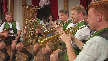 Die Gruppe Schnopsidee beim Musikantentreffen in Niederösterreich. | Bild: BR