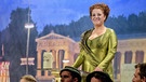 Die Schauspielerin Luise Kinseher spricht beim traditionellen "Politiker-Derblecken" am Münchner Nockherberg als Bavaria bei der Fastenpredigt.  | Bild: dpa-Bildfunk/Matthias Balk