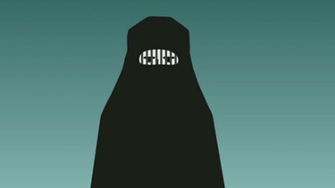 Die Burka, vor allem in Afghanistan getragen, ist die extremste Form der Vollverschleierung. Sogar die Augen werden durch ein feines Gitternetz bedeckt. | Bild: BR