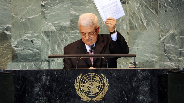 Palästinenserpräsident Mahmut Abbas am 23. September 2011 vor den Vereinten Nationen in New York | Bild: picture-alliance/dpa