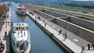 Rhein-Main-Donau-Kanal: Sparschleuse in Bamberg | Bild: picture-alliance/dpa