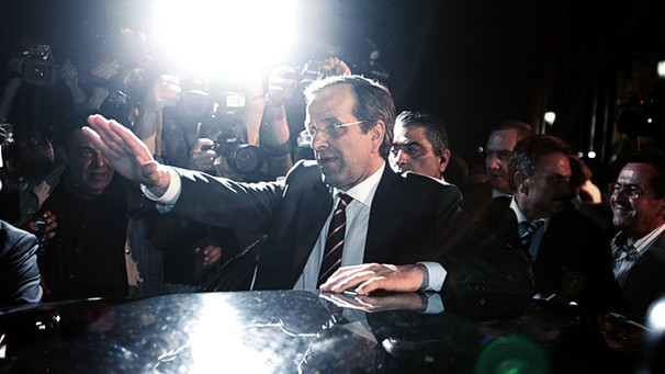 Antonis Samaras vor der Wahl zum griechischen Ministerpräsident | Bild: picture-alliance/dpa
