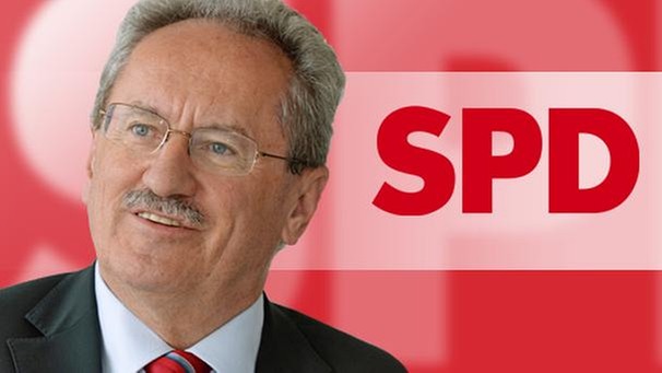 Christian Ude vor SPD-Logo | Bild: picture-alliance/dpa, BR, Montage: BR