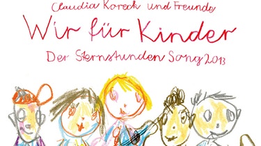 Zeichnung mit Kindern, die Instrumente in der Hand halten | Bild: BR