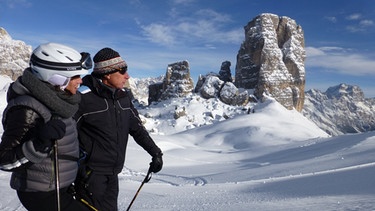Eine Skirunde in den Dolomiten | Bild: BR