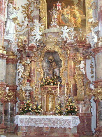 Hochaltar Wieskirche | Bild: Kath. Wallfahrtskuratiestiftung St.Josef-Wies