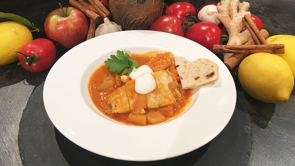 Bayerisch-indisches Fischcurry mit Chapati-Fladen | Bild: Wir in Bayern