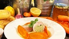 Hähnchen-Roulade mit Kartoffel-Knoblauch-Püree | Bild: BR