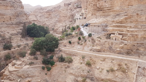 St.Georgs-Kloster im Wadi Kelt in der Judäischen Wüste | Bild: BR
