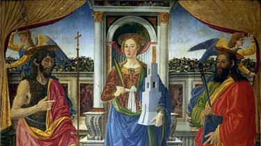 Saint Barbara with Saints John the Baptist and Matthew, ca 1470. Found in the collection of Galleria dell'Accademia, Florence | Bild: picture alliance / © Fine Art Images