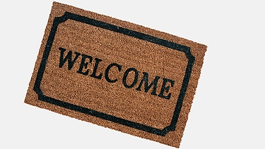 Fußmatte mit der Aufschrift "Welcome" | Bild: colourbox.com
