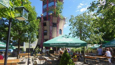 Hundertwasser-Biergarten | Bild: BR/Annette Eckl