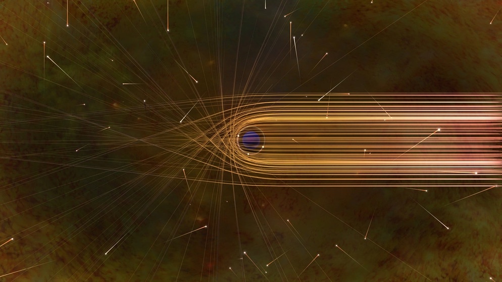 Animation Wege der Photonen um ein Schwarzes Loch | Bild: ESO/Nicolle R. Fuller/NSF