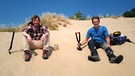 Wüste in Deutschland | Michel und CheckerJulian erforschen die Nemitzer Heide. | Bild: BR | megaherz gmbh | Thomas Spitschka