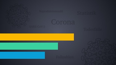 Grafik von Corona-Infektionen, Genesungen und Todesfällen in Bayern | Bild: BR