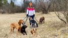 Tierreporterin Anna geht mit Hunden spazieren | Bild: BR | Text und Bild Medienproduktion GmbH & Co. KG
