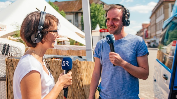 Verena Schälter und Robert Köhler beim Stadtradio Nürnberg 2016 | Bild: BR / Fabian Stoffers
