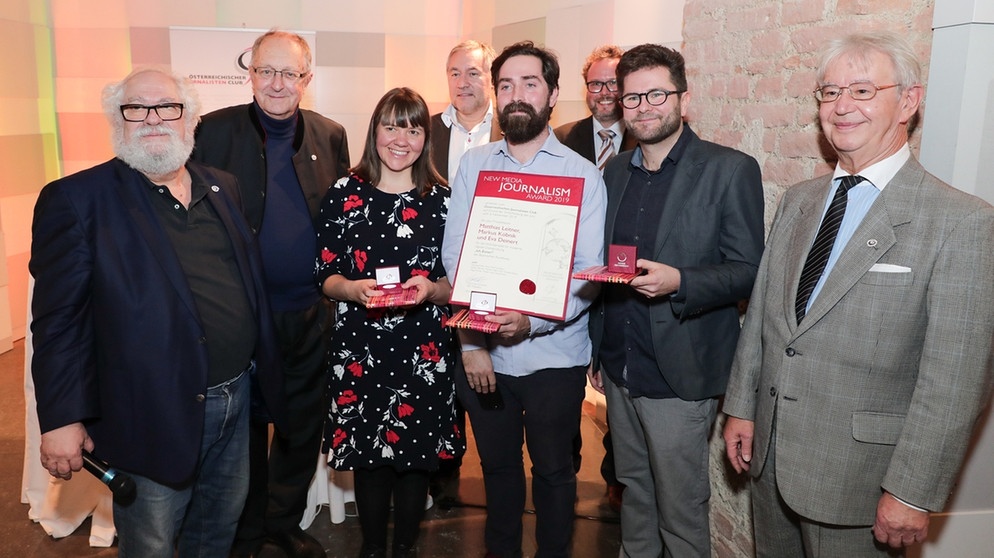 Preisträger beim New Media Journalism Award | Bild: H. Hochmuth 