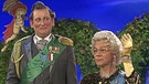 Volker Heißmann und Martin Rassau als Prinz Charles und Queen Elizabeth II: | Bild: BR-Studio Franken