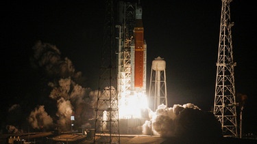 Raketenstart der NASA zum Mond | Bild: Reuters (RNSP)