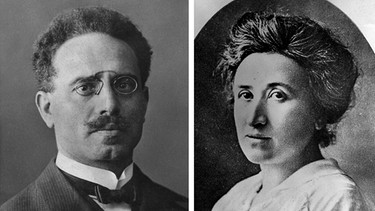 Karl Liebknecht und Rosa Luxemburg | Bild: picture-alliance/dpa