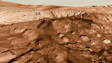 Roter Sand auf dem Mars. | Bild: BR/ORF/ZDF