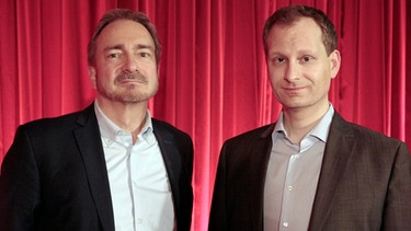 Von links: Physiker Anton Eisenhauer und Literatur- und Filmwissenschaftler Keyvan Sarkhosh. | Bild: BR