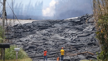 Erkaltete Lava nach einem Ausbruch des Vulkans Kilauea auf dem Big Island von Hawaii im Mai 2018. | Bild: Autentic GmbH/BR/Getty Images/Mario Tama
