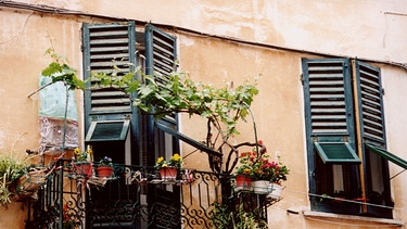 Balkon in Monterosso. | Bild: BR/SWR/Alfons Früh
