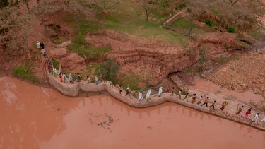 Bewässerungsbrunnen "Wasserbank" Äthiopiens. | Bild: ORF/© Tim Cragg