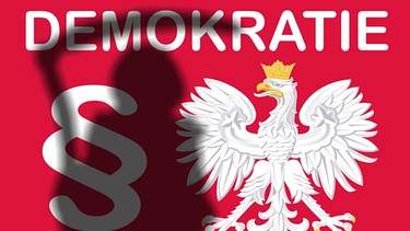 Symbolbild zum Rechtsruck in Polen und der zunehmenden Aufhebung freiheitlich demokratischer Grundrechte durch die neue Regierung des Landes Schatten eines Sensenmanns | Bild: picture-alliance/dpa