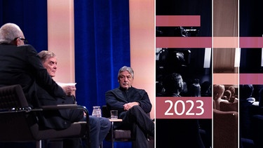 Gespräche gegen das Vergessen 2023 - Andreas Bönte, Romani Rose, Zeitzeugen Christian Pfeil | Bild: BR / Anna Hunger