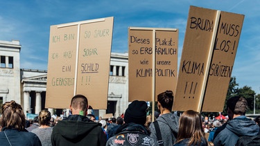 Globaler Klimastreik am 20.09.2019 am Königsplatz in München. | Bild: BR/Johanna Schlüter