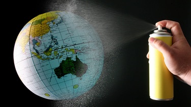 Globus und Spraydose | Bild: picture alliance / Bildagentur-online/McPhoto