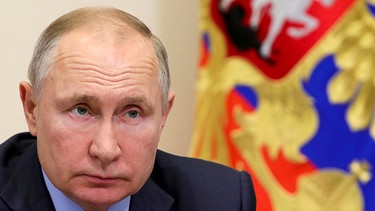 Wladimir Putin, Präsident von Russland | Bild: dpa-Bildfunk/Mikhail Klimentyev
