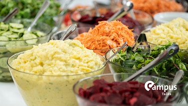 Verschiedene Salate
| Bild: picture alliance/dpa | Silas Stein