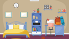 Grafik zu einfachem Zimmer im Studentenwohnheim | Bild: colourbox.com