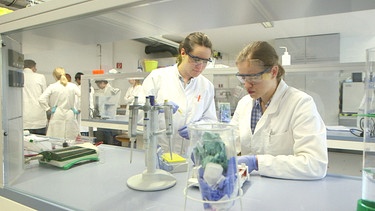 Studierende im Labor | Bild: BR