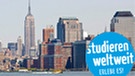 Skyline von New York mit Logo | Bild: colourbox.com, DAAD, Montage: BR