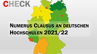Numerus-Clausus-Check an deutschen Hochschulen 2021 | Bild: Centrum für Hochschulentwicklung CHE 