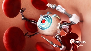 Medical nano robot inside human vein. 3D illustration.
| Bild: picture alliance / Zoonar | Cigdem Simsek