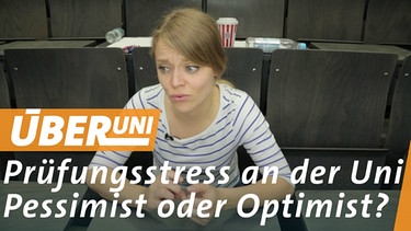 Sabine als Pessimistin in der Prüfung | Bild: Bayerischer Rundfunk