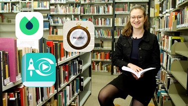 Studentin Rebekka probiert drei verschiedene Lese-Apps aus. | Bild: BR