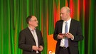 Dr. Daniel Müllensiefen mit Moderator Jan-Martin Wiarda | Bild: BR