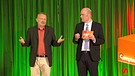 Prof. Dr. Günther Schlee mit Moderator Jan-Martin Wiarda | Bild: BR