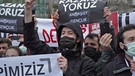 Studierende der Boğaziçi-Universität protestieren die Einsetzung eines regierungsnahen Rektors durch den Staatspräsidenten. | Bild: BR